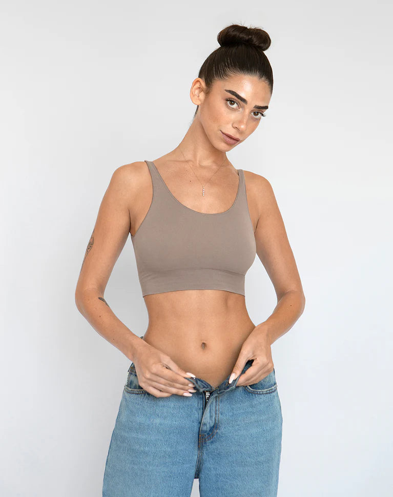 【ё BIOTOP】round body scoopneck tops Scoop Top | Noody Panamá